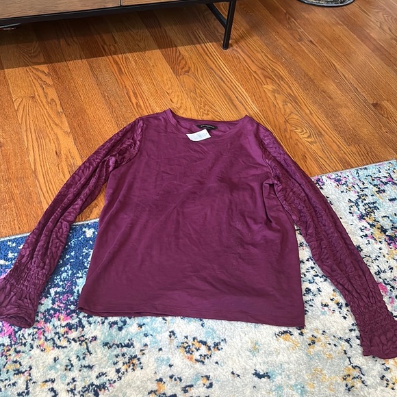 Banana Republic Long Sleeve Top with lace arms - Picture 1 of 4